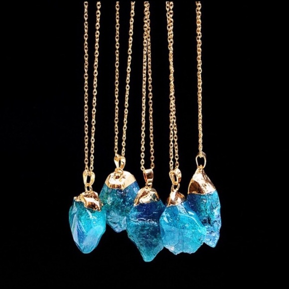 Jewelry - stone glass pendant