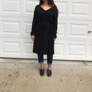 H&M black midi dress