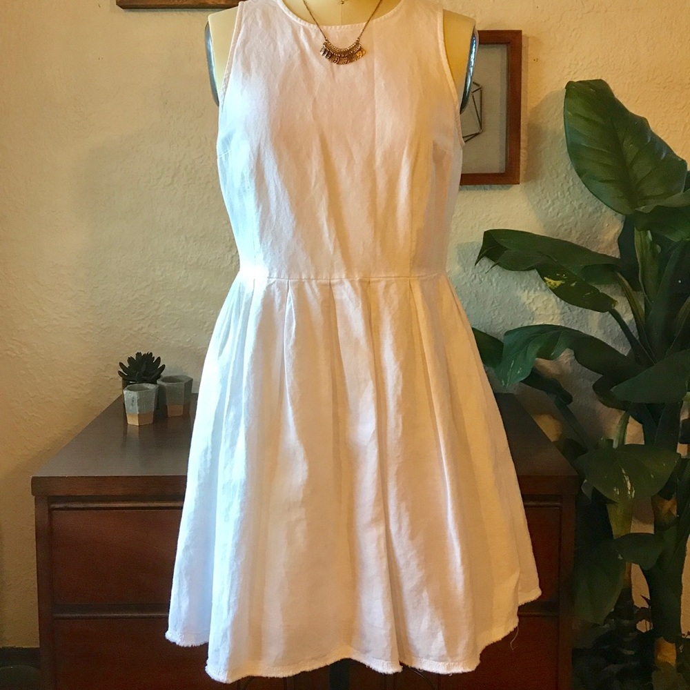 Gap White Linen Dress Sz. 4