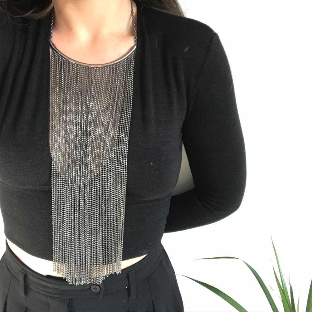 Multi-chain Waterfall Necklace