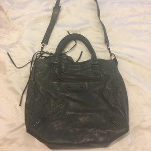 Balenciaga Classic Velo Crossbody Bag - gray