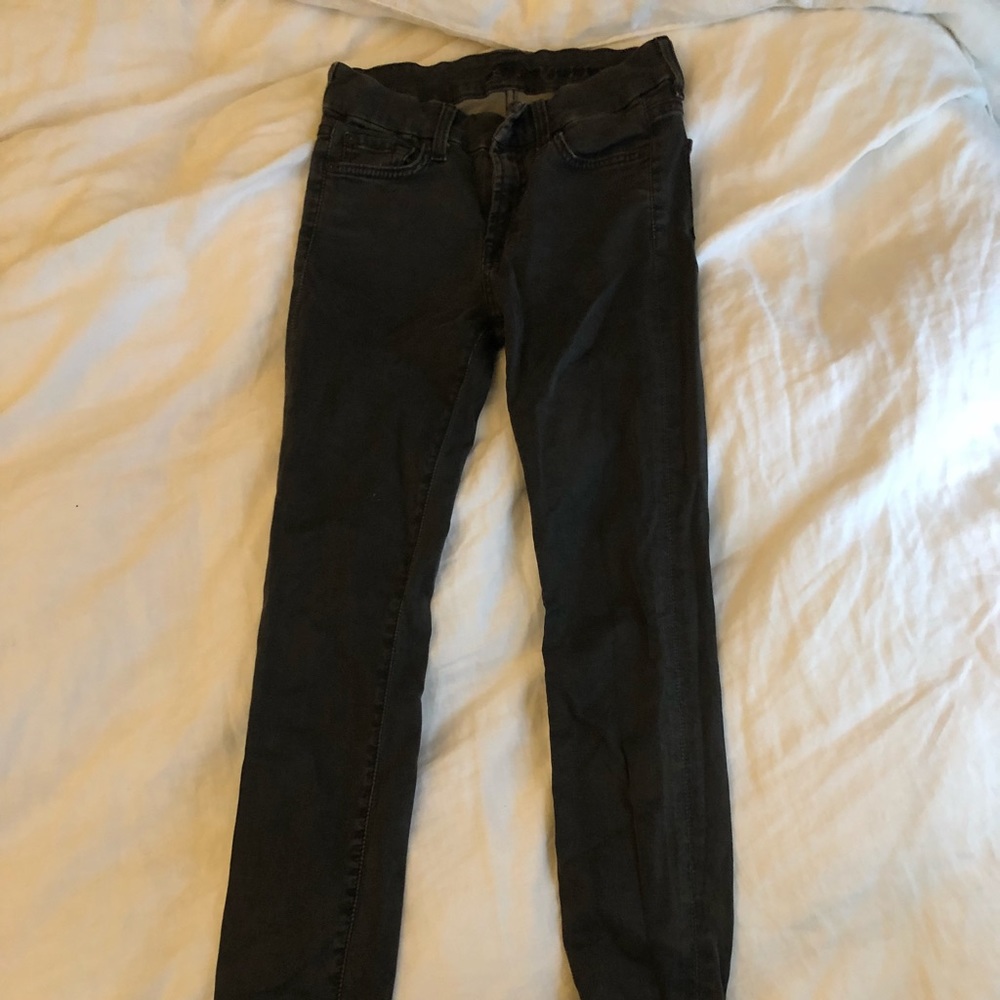 7 For All Mankind- dark grey jeans!