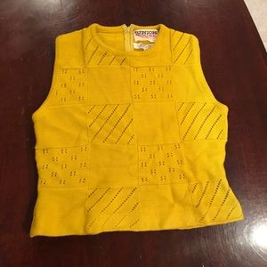 Vintage 60's or 70's gold sweater vest