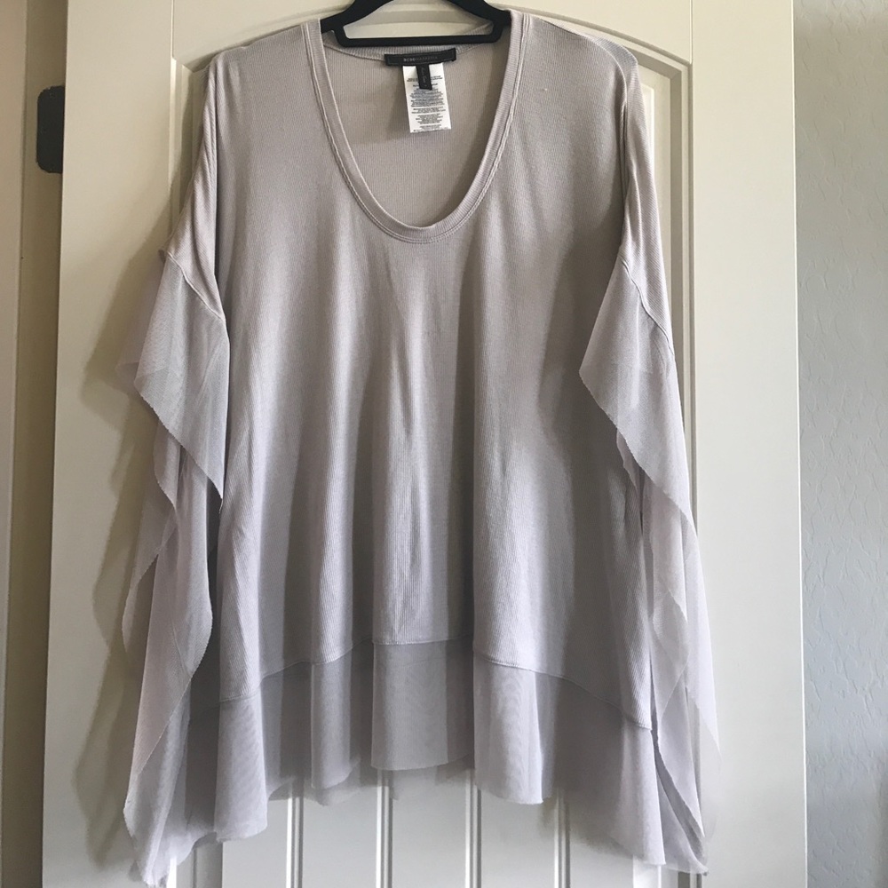 Flowy mesh BCBG tunic top
