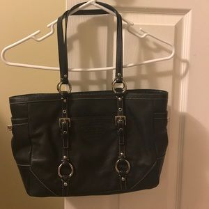 Black leather purse from Coach
