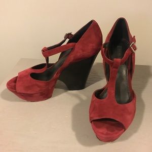 Rachel Zoe Collection Cabernet Wedges