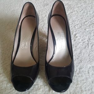 Ferragamo Peep Toe Heels size 7.5