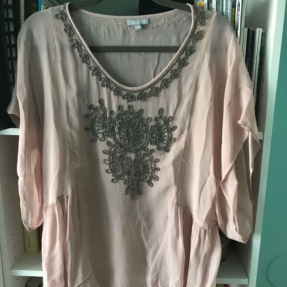Sheer beaded top