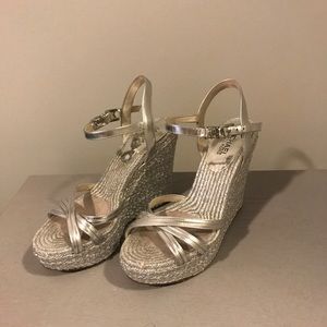 Michael Kors Silver Wedges