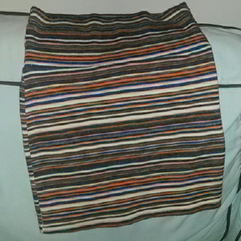 Striped mini skirt