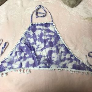 Purple Tie Dye Halter Top