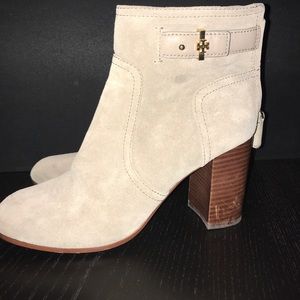 Tory Burch Kendall grey booties