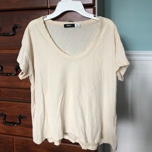 BDG distressed scoop neck tee