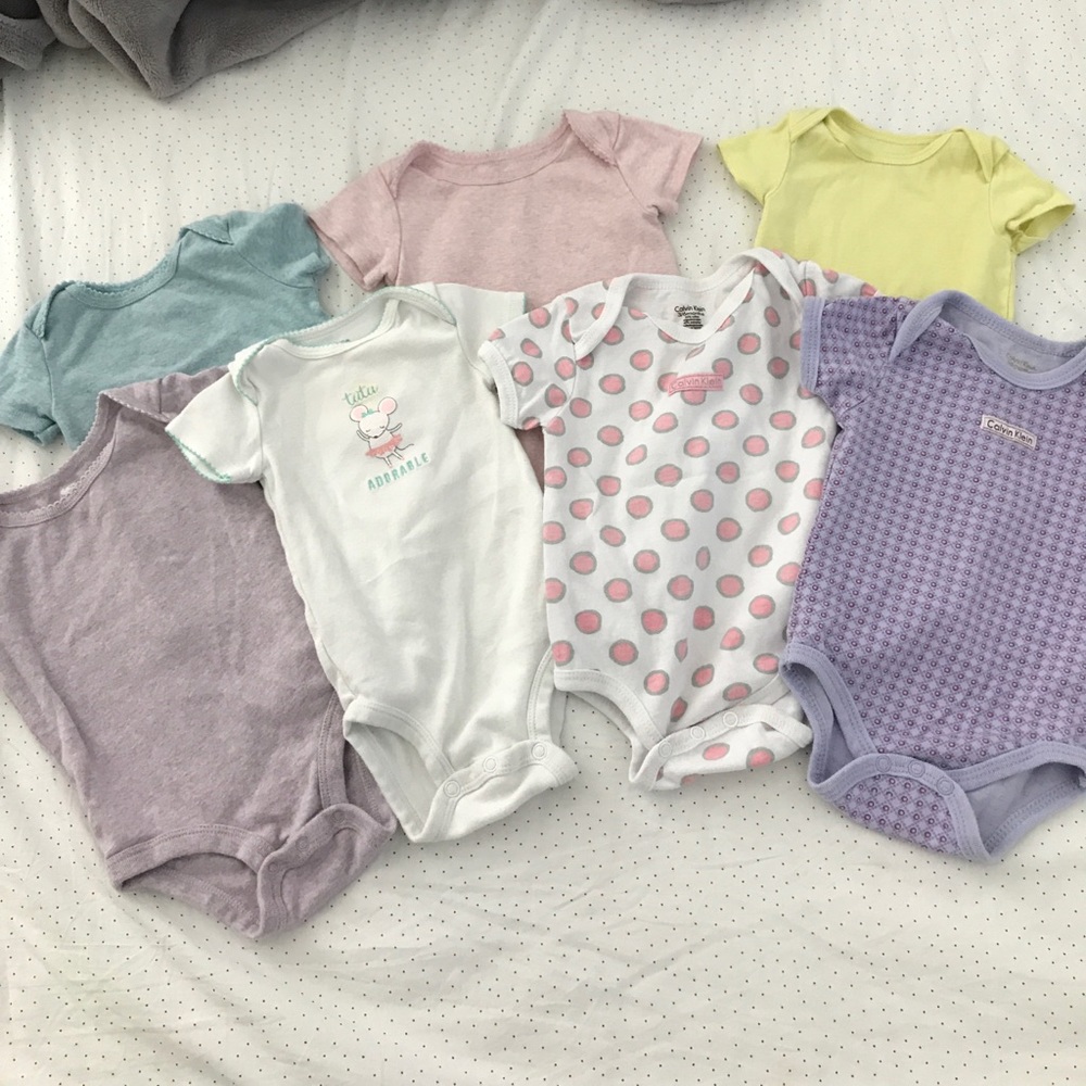 Bundle of baby girl clothes