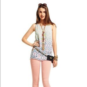 CAbi Spring 2015 Mosaic Print Top!