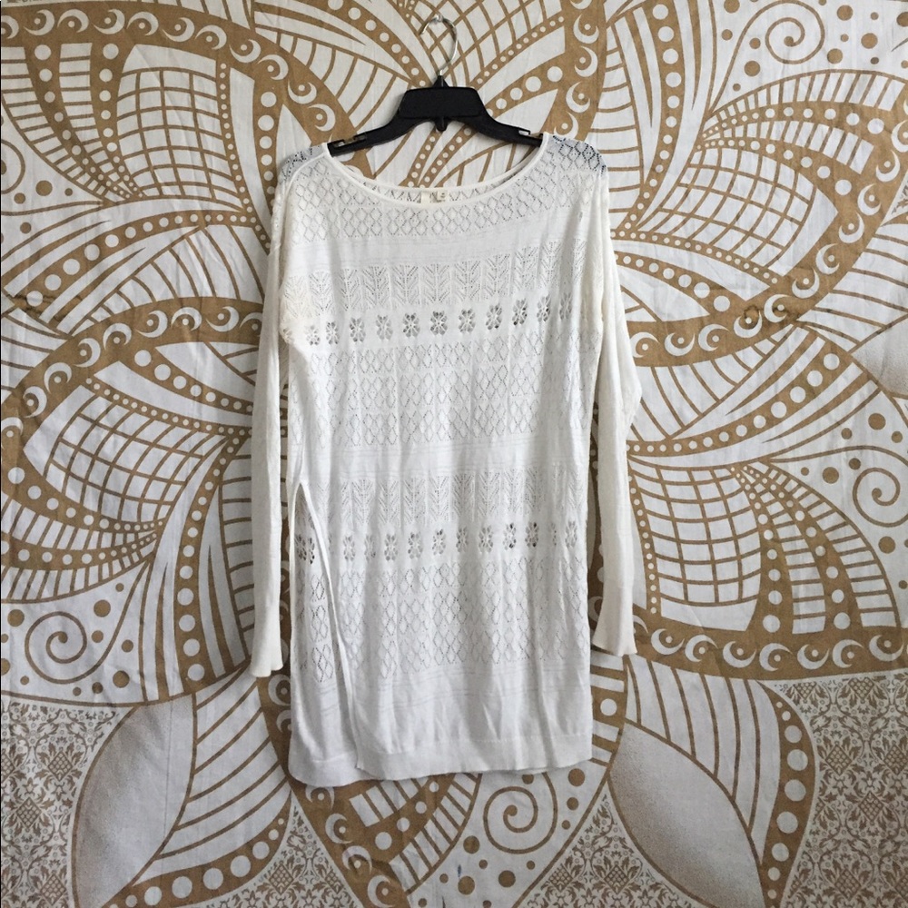 Lon sleeved Crochet Shirt