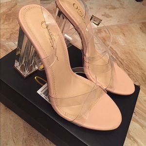 Brand New nude and clear Heels