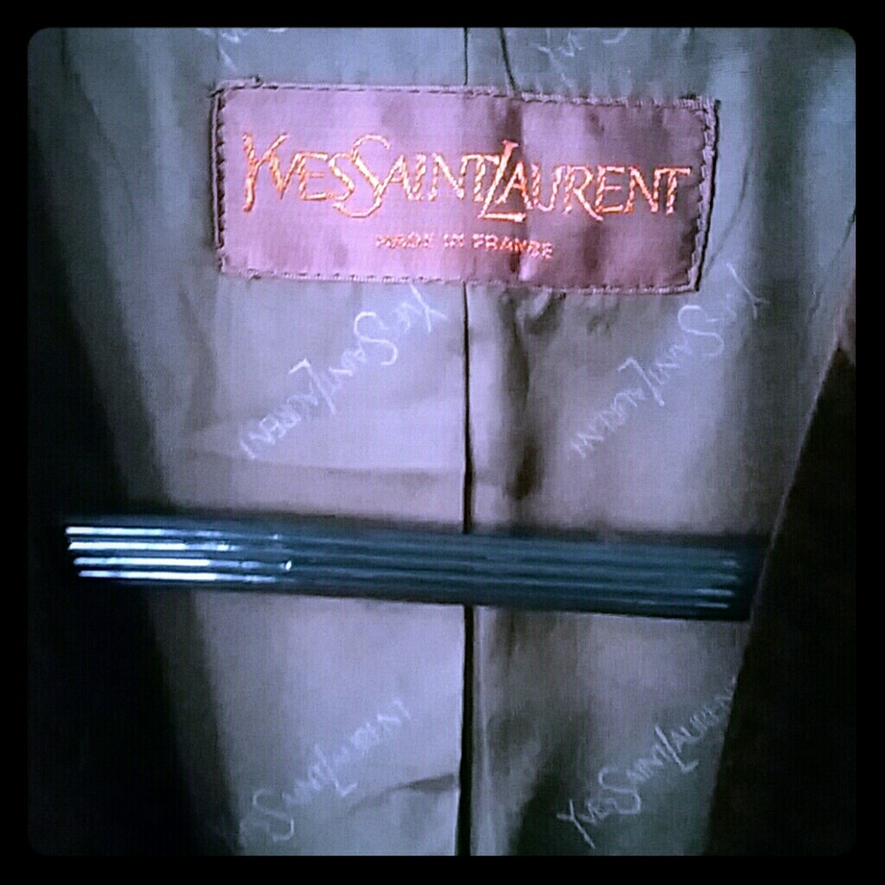 YvesSaintLaurent velvet evening jacket.