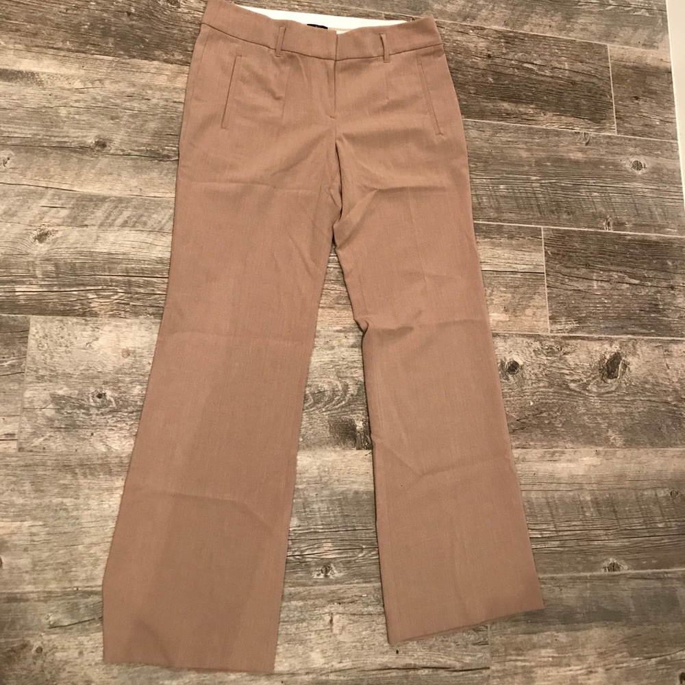 Tan work slacks from the Loft