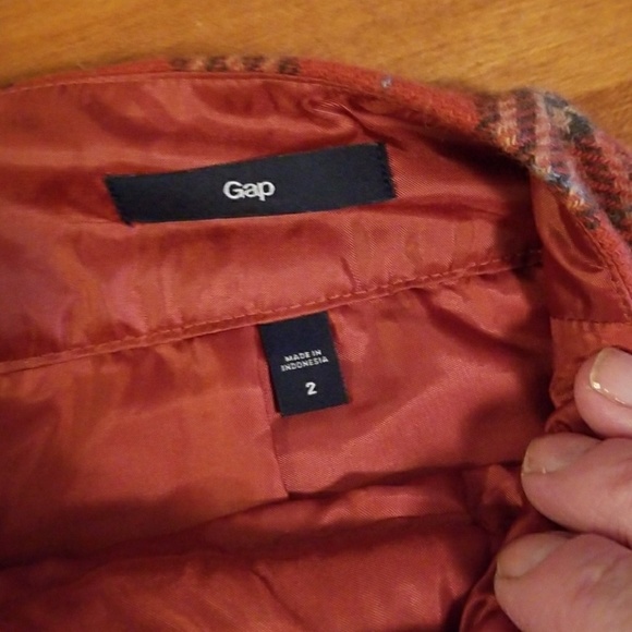 Cute pre-owned Gap Plaid wool mini - Picture 2 of 3