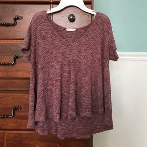 Nordstrom BP ribbed flowy tee