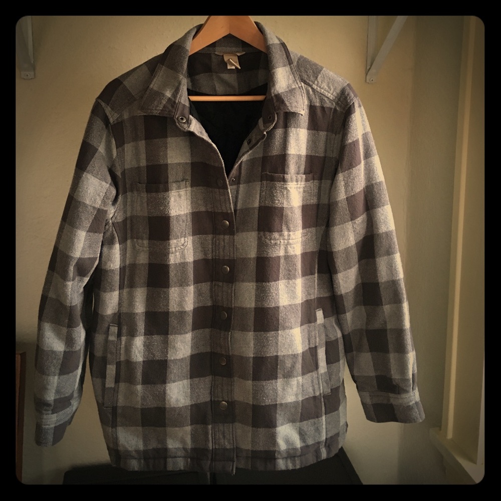 Duluth Trading Co. Grey Flannel Jacket