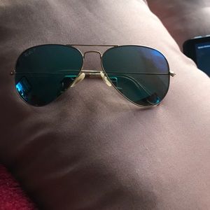 Classic Ray ban 58mm aviator polarized sunglasses