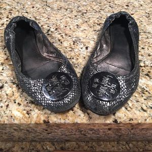 Tory Burch metallic flats