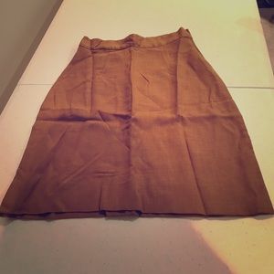Vintage 60's or 70's brown A-line skirt