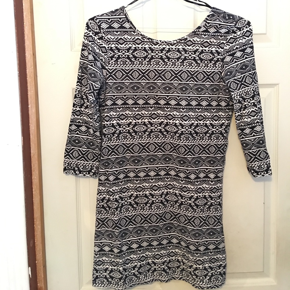 Black and white dress