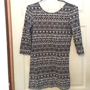 Black and white dress