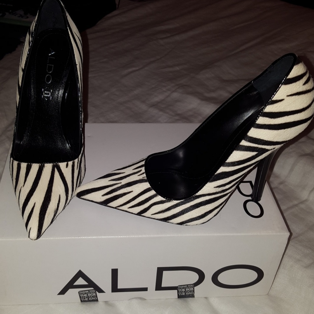 Aldo Ariane Heel , fur zebra print