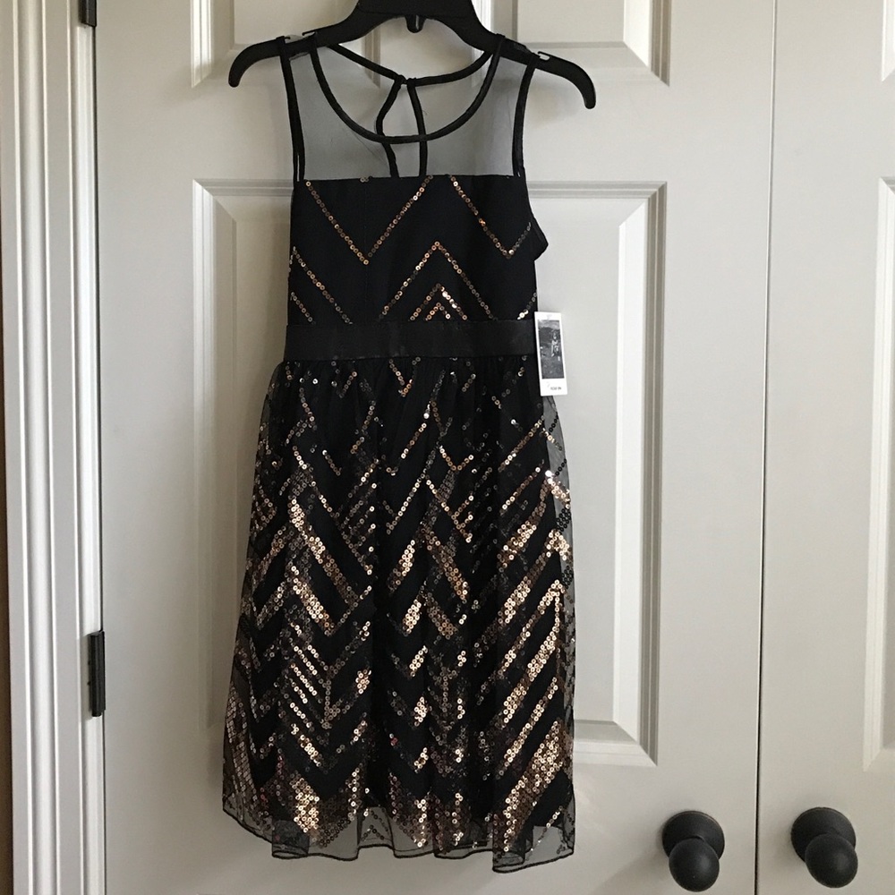 NWT Nickie Lew Little Black Dress Size 14 Girls