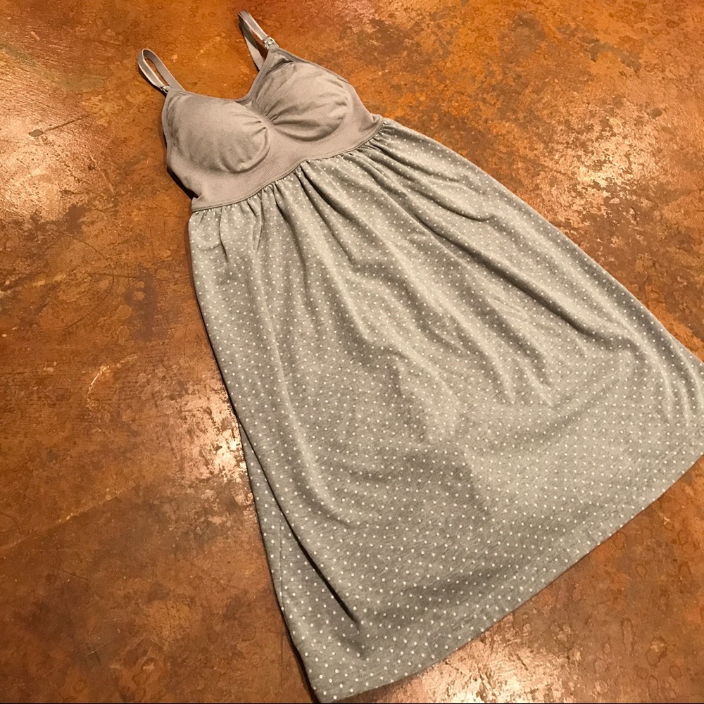 Motherhood maternity gray nursing nightgown pajama