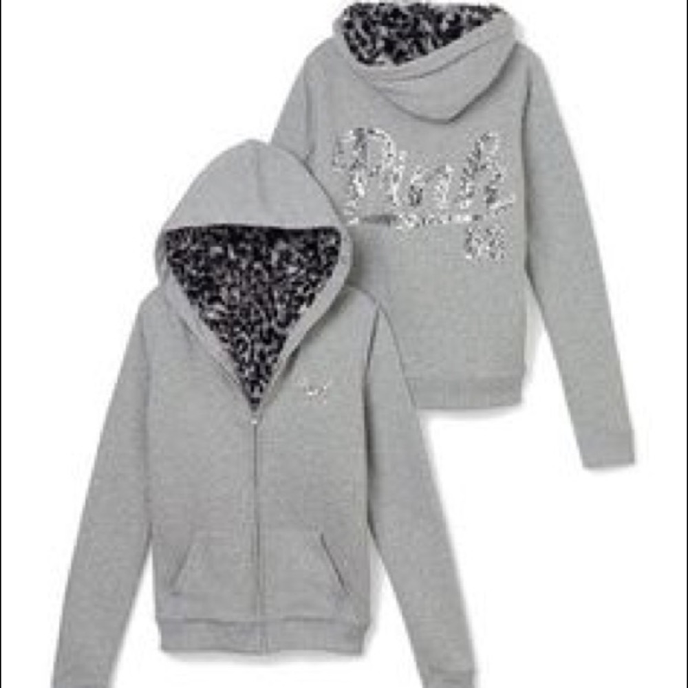 Pink Bling Fur Hoodie