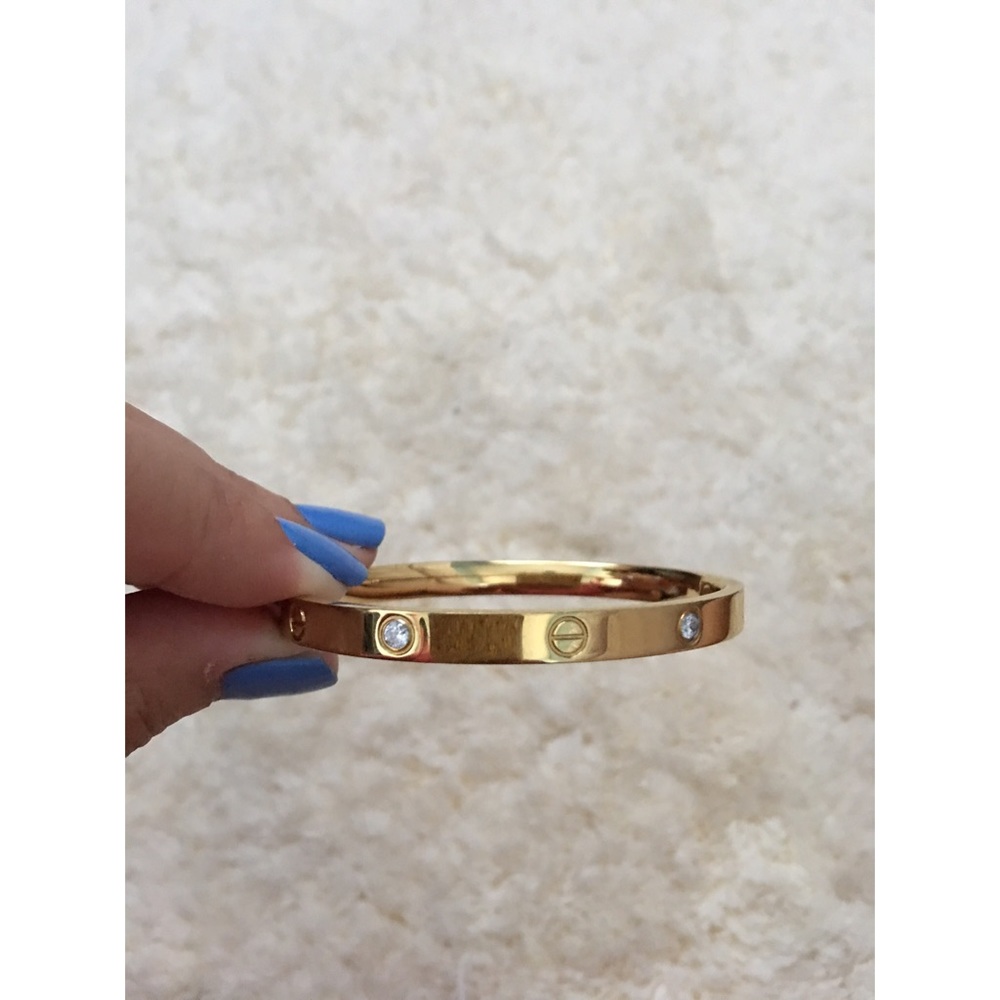 Gold Screw Bracelet