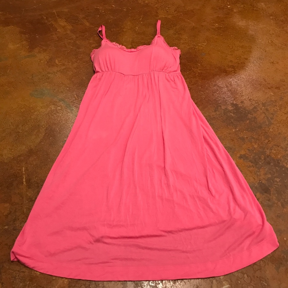 Motherhood maternity pink nursing nightgown small