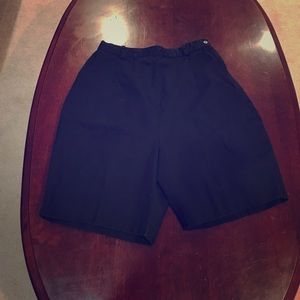 Vintage 60's or 70's zipper side black shorts