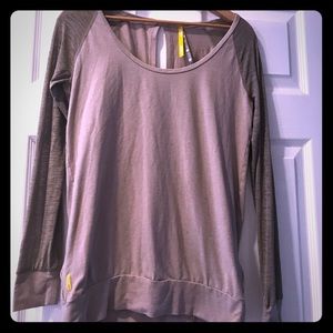 Lole open back workout top