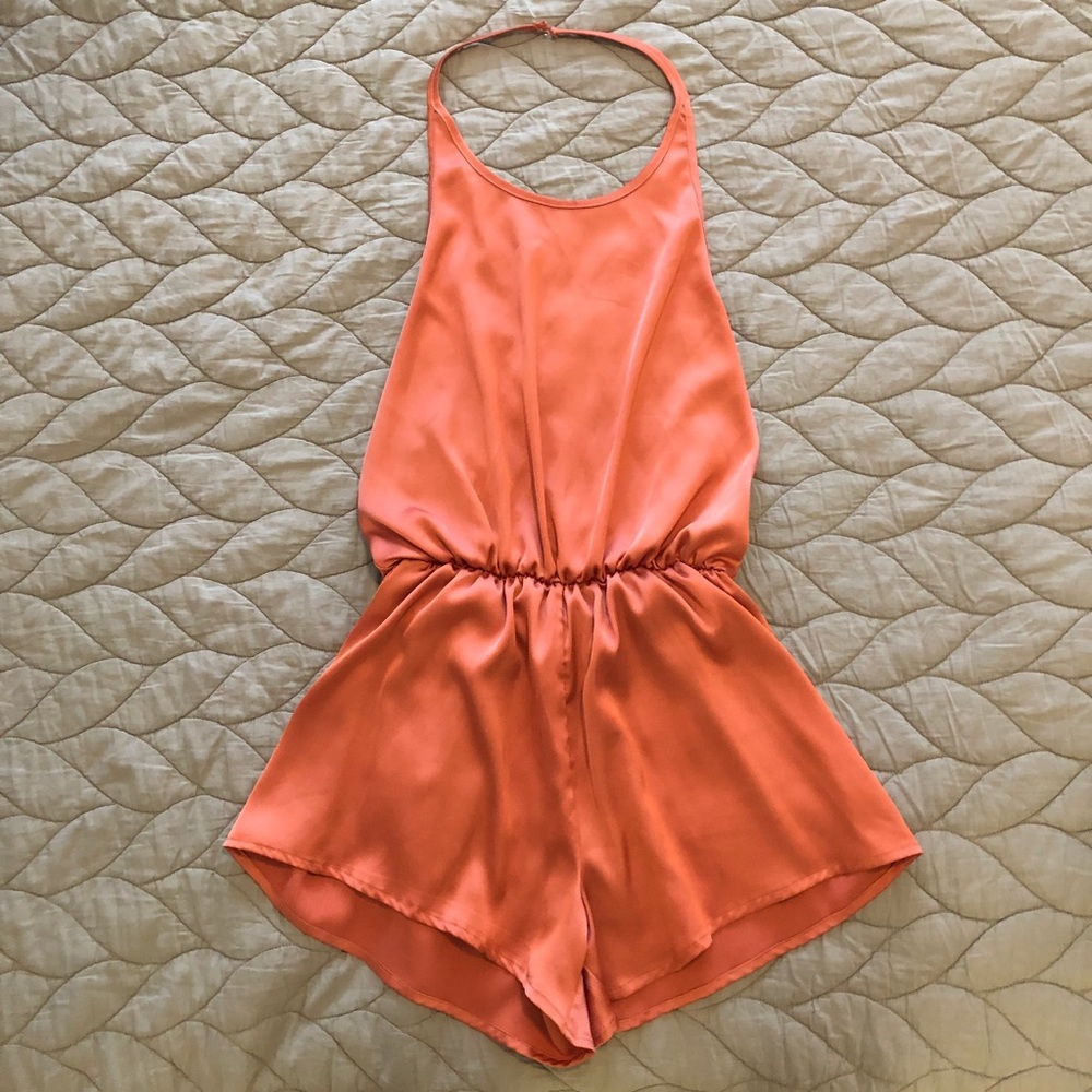 🎀Silk Halter Romper🎀