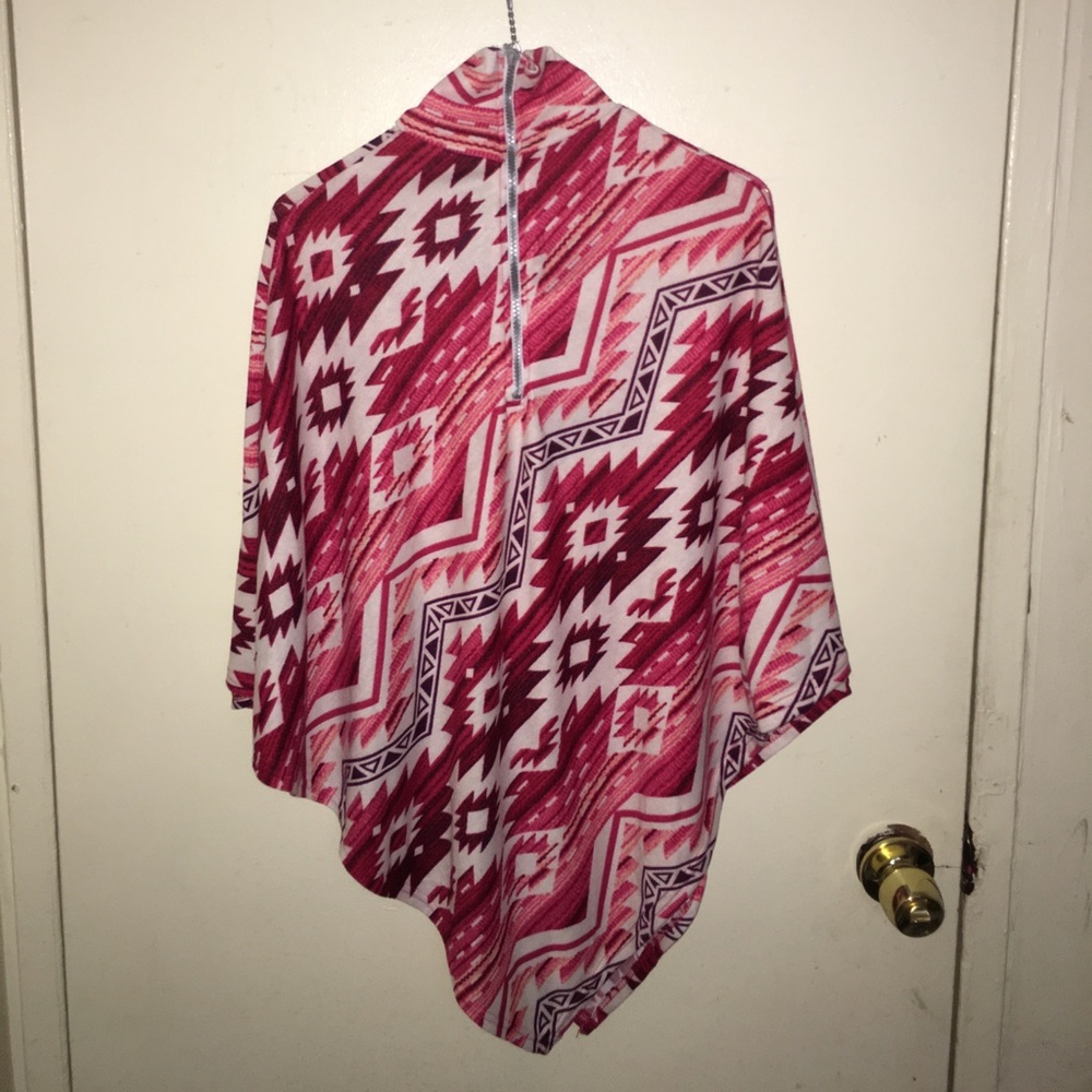 Tribal print Poncho