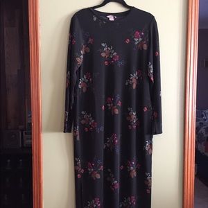 Black and floral dress