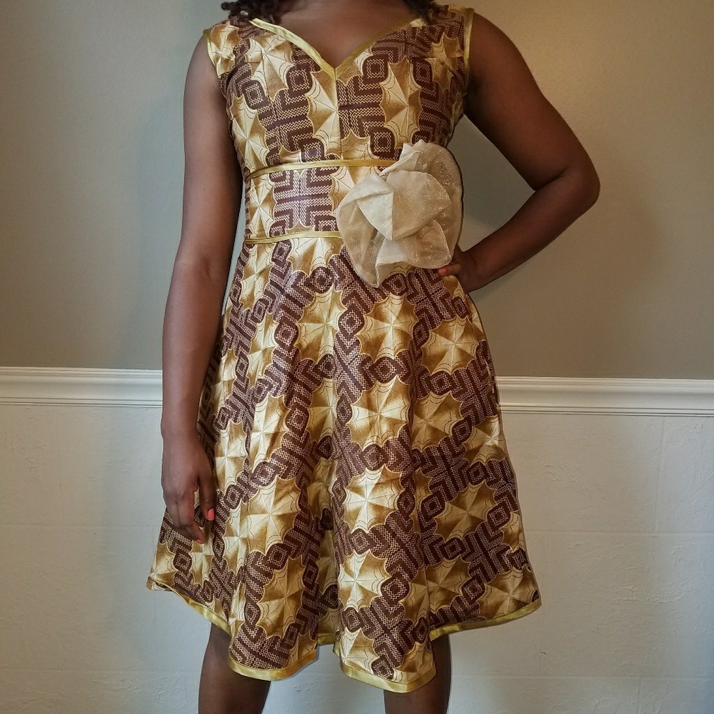 Ankara print dress