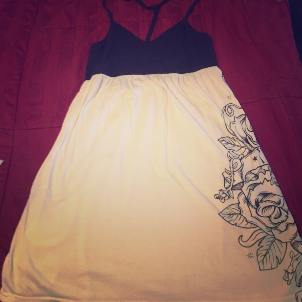 “FOX” dress with rose print