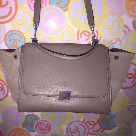 MEDIUM TRAPEZE BAG IN DRUMMED CALFSKIN - Picture 6 of 7