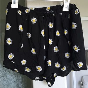 Brandy Melville Sunflower Flowy Shorts
