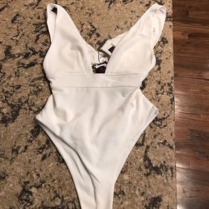 White body suit by Hot Miami Styles