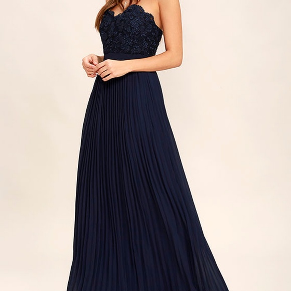 Special Day Navy Blue Maxi Dress from Lulu's - Picture 2 of 3