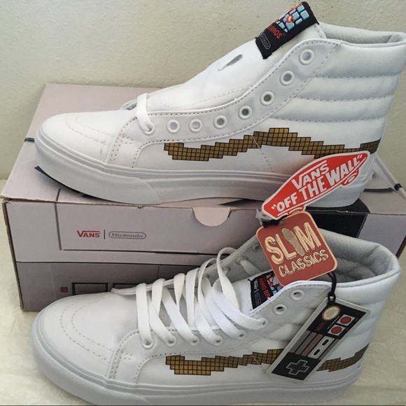 Vans Shoes - vans sk8-hi slim(nintendo)console/gold