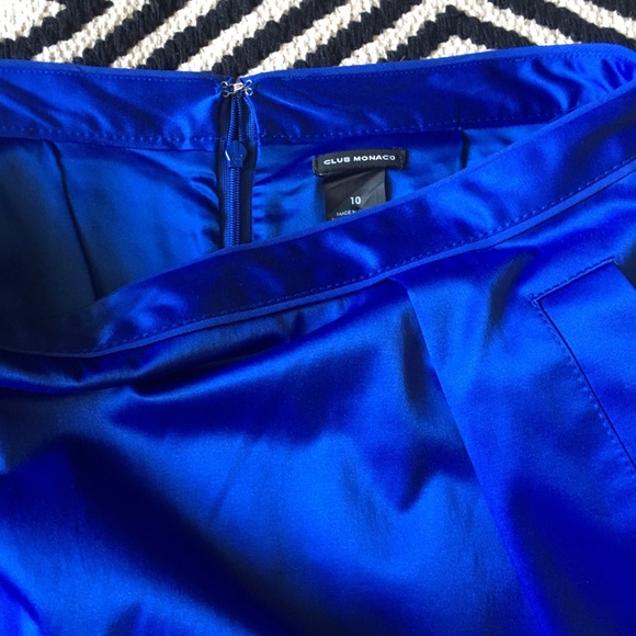 Club Monaco royal blue mini skirt - Picture 6 of 8